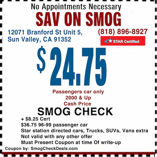 Smog Check Coupon